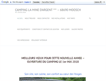 Tablet Screenshot of camping-la-mine-argent.com